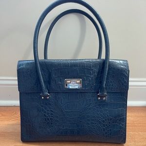 Classic Kate Spade navy satchel